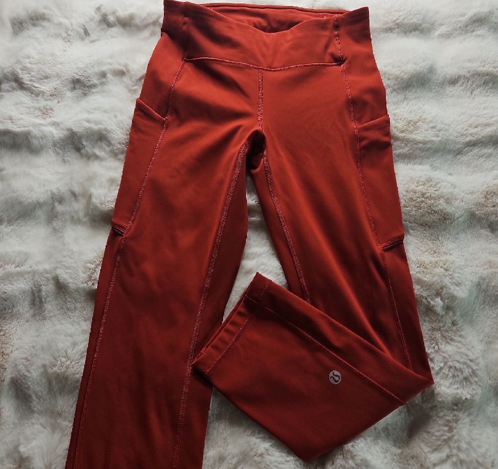 Lululemon Burnt Orange Active Leggings